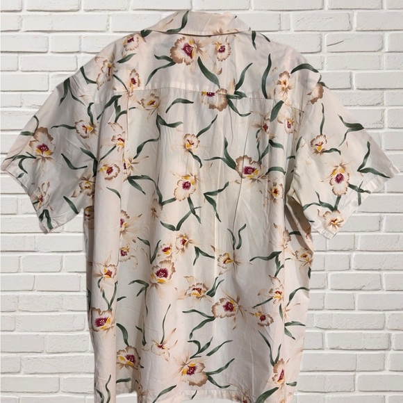 Made in Hawaii Paradise Found Hawaiian Shirt Size XL – Orchid Floral Print - Picture 2 of 4